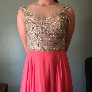 Pink ball gown